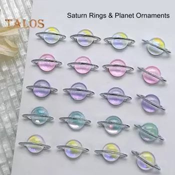 10 шт. 3D украшения для дизайна ногтей в стиле планеты, сверкающие украшения для маникюра «сделай сам», ювелирные изделия, аксессуары для рукоделия для женщин и девочек