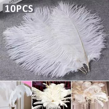 10 шт. 40-45 см большой шлейф из страусиных перьев костюм свадебное украшение для рождественской вечеринки