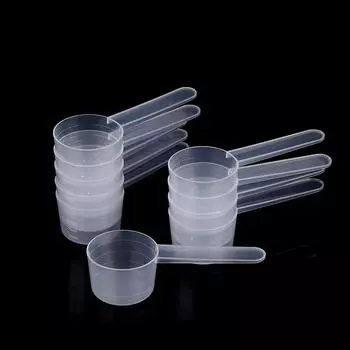 10 шт. 40 мл 20 г плоскодонная градуированная мерная ложка со шкалой прозрачная пластиковая кухонная мерная ложка для выпечки столовая посуда