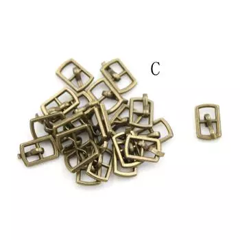 10 шт., 4,5 мм, мини-кукольные пуговицы, ультра-маленькая трехскользящая пряжка, пряжка для кукольного ремня