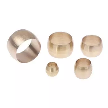 10 шт. 4 6 8 10 12 мм трубка латунная муфта компрессионная медная втулка уплотнительное кольцо воздушный гидравлический трубный фитинг соединительный элемент 4mm