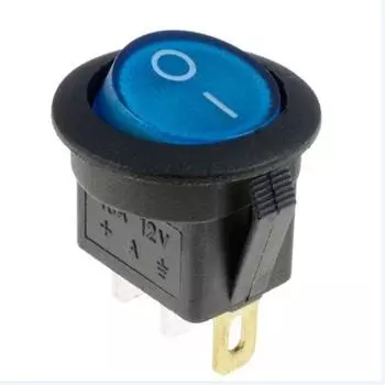 10 шт. 4 цвета, 3 контакта, светодиодные кулисные переключатели для лодок, автомобильный кулисный переключатель включения/выключения красный