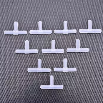 10 шт. 4 мм пластиковые Т 3-ходовые соединители для трубок воздушного насоса для аквариума