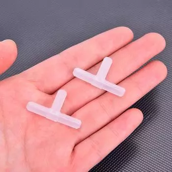 10 шт. 4 мм пластиковые Т 3-ходовые соединители для трубок воздушного насоса для аквариума