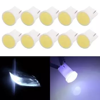 10 шт./4 шт. T10 194 168 W5W 1 светодиодный 3D чип COB, автомобильные дверные фонари, лампы для чтения, лампы для номерного знака автомобиля, 12 В