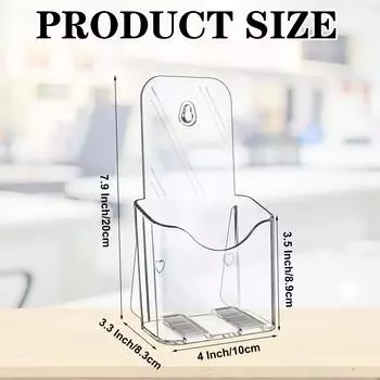 10 шт. 4X6 дюймов акриловый держатель для брошюр прозрачный стенд для показа брошюр офисный настольный настенный органайзер 43*22*13