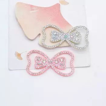 10 шт. 53*29 мм, мягкие стразы, галстук-бабочка, аппликации, сделай сам, поделки, стразы, нашивки с плоской задней частью, орнамент для скрапбукинга, аксессуары разноцветный