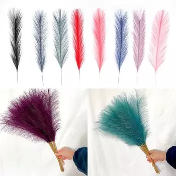 10 шт., 55 м, имитация тростника, пампасной травы, искусственный слоеный тростник, имитация тростника, трава