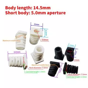 10 шт., 5,0 мм, кабельный ввод, разъем, резиновый шнур для снятия натяжения, защита для ботинок, провод, втулка кабеля для электроинструмента, зарядное устройство для мобильного телефона белый