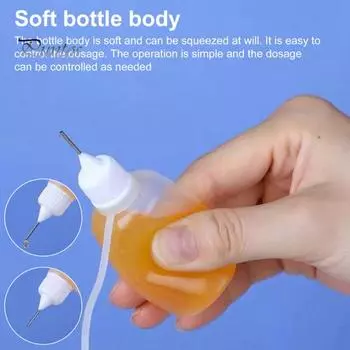 10 шт. 5/10/20/30/50/100 мл точный наконечник аппликатора капельница для заполнения бутылок клея шейкер игольчатый наконечник бутылка клея для квиллинга ремесло масленка 5ML 10pcs