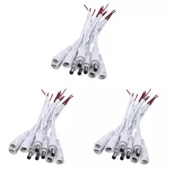 10 шт. 5,5x2,1 постоянного тока «папа/гнездо» кабельный разъем для светодиодной ленты (С)