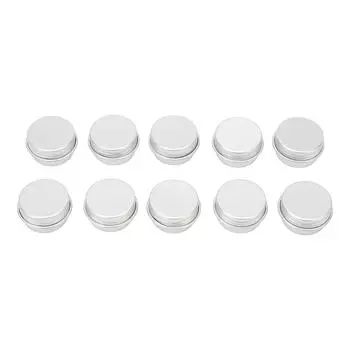 10 шт. 5 мл портативная пустая алюминиевая консервная банка пустая круглая алюминиевая банка для бальзама для губ твердые духи