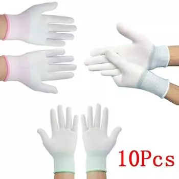 10 шт. / 5 пар антистатических перчаток ESD антистатические электронные рабочие перчатки с полиуретановым покрытием для пальцев ПК S