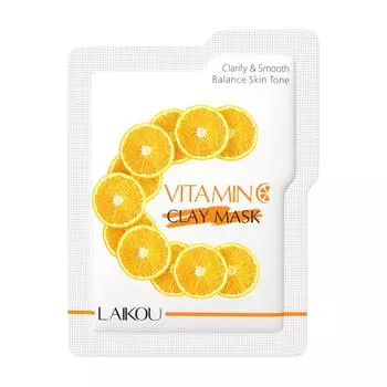 10 шт/5 шт/1 шт грязевая маска с витамином С, богатая витамином С, очищающая поры, увлажняющая кожа, подходит для всех типов кожи, идеальный рождественский подарок 1PC