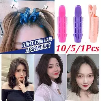 10 шт./5 шт./2 шт./1 шт. Волшебные бигуди для ухода за волосами, корни волос, натуральные пушистые заколки для волос, спящие, без нагрева, пластиковые бигуди для волос, скручивание, укладка волос своими руками 2Pcs розы красного