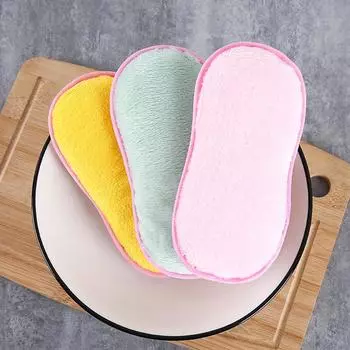 10 шт./5 шт. ткань для мытья посуды, утолщенная ткань для чистки, многофункциональная впитывающая ткань кораллового бархата Househo 5pcs зелёный