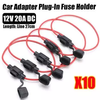 10 шт./5 шт. Встраиваемый автомобильный мини-адаптер, держатель предохранителя, брызгозащищенный для 12 В 30 А, гнездо выключателя, влагонепроницаемое, брызгозащищенное