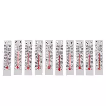 10 шт. 5 см x 1,1 см миниатюрный бумажный картонный термометр для помещений -20-50 по Цельсию 5*1.1cm