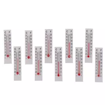 10 шт. 5 см X 1,1 см миниатюрный бумажный картонный термометр для помещения -20-50 по Цельсию