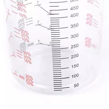 10 шт., 600 мл, пластиковые чашки для смешивания красок, горшок для смешивания краски, калиброванная чашка для смешивания краски