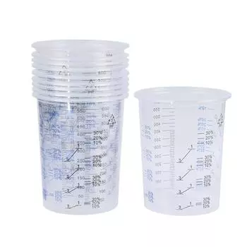 10 шт. 600 мл пластиковый стаканчик для смешивания красок, стаканчик для смешивания красок, калибровочный стаканчик one size