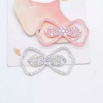 10 шт. 60*32 мм, стразы, бант, аппликации, скрапбукинг, сделай сам, наклейки, нашивки с плоской задней частью, декор, украшения, аксессуары разноцветный