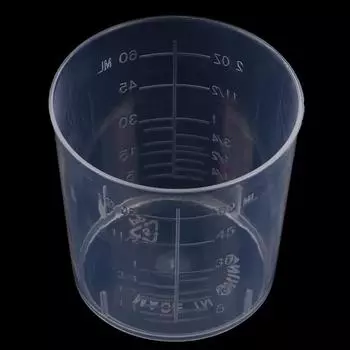 10 шт. 60 мл лабораторный пластиковый мерный стаканчик с прозрачной шкалой one size