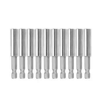 10 шт. 60 мм магнитный быстросъемный удлинитель для держателя сверл с шестигранным хвостовиком 1/4