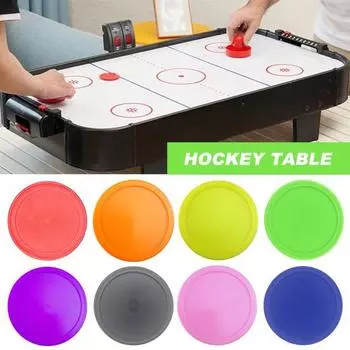 10 шт. 64 мм шайбы для аэрохоккея, сверхпрочные пластиковые легкие портативные сменные шайбы, игровое настольное оборудование для воздушного хоккея, аксессуары 10pcs королевский синий