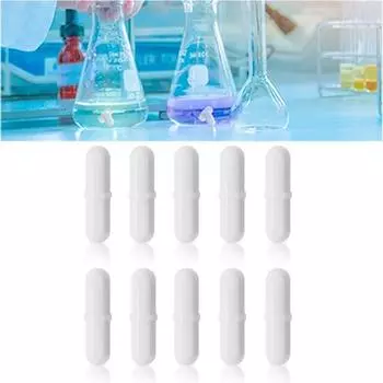 10 шт. 6-15 мм магнитные стержни для перемешивания PTFE лабораторные стержни для перемешивания магнитная мешалка миксер химия B4 8mm