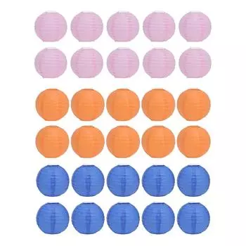 10 шт. 6 дюймов круглые китайские бумажные фонарики праздничный подвесной шар-фонарь для свадебной вечеринки Pink