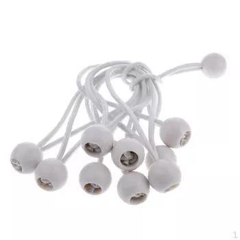 10 шт. 6-дюймовый шнуровой шар с навесом, аксессуар для брезента чёрный