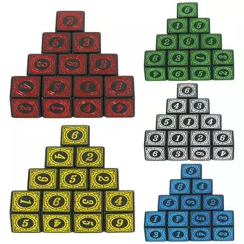 10 шт. 6-гранные многогранные игральные кости с текстурой, игральные кости для карточной игры, настольных игр DND, вечеринок, математических игр в классе синий