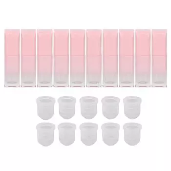 10 шт. 6 мл пустые тюбики для блеска для губ многоразовые контейнеры для помады для самостоятельного изготовления образцов блеска для губ розовые