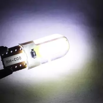 10 шт. 6SMD COB W5W T10 194 168 автомобильная светодиодная лампа для салона Canbus 12 В для чтения автомобильная боковая клиновидная фара габаритный фонарь дропшиппинг