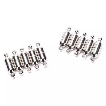 10 шт. 6X18 мм магнитные застежки для изготовления ювелирных изделий, ожерелья, браслета, аксессуары «сделай сам»