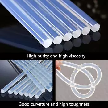 10 шт. 7 мм термоклей-карандаш прозрачный для клеевого пистолета чистый клей-карандаш прочные вязкие стержни домашний DIY промышленный ремонт 100mm