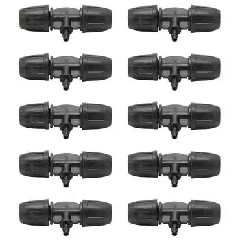 10 шт. 8/11 на 4/7 редукционный тройник с пряжкой для полива сада распылительная трубка зазубренный соединитель