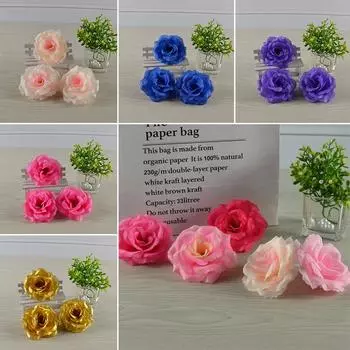 10 шт. 8 см искусственные головки роз ручной работы для свадебной вечеринки украшения дома комнаты праздничные принадлежности для вечеринки ко Дню святого Валентина
