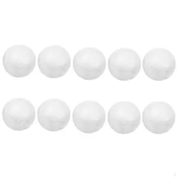 10 шт 8 см снежные шары белые моделирующие поделки из пенополистирола