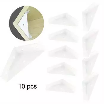 10 шт. 90-градусный прямоугольный плоский угловой кронштейн для полки, прочный кронштейн для полок из нержавеющей стали, угловые полки, мебельный шкаф