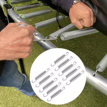 10 шт., 9/12/13,5/14,7/16,5 см, пружины для батута, набор растягивающих крючков для кровати для прыжков 9cm