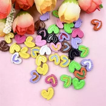 10 шт. 9,4*11,4 мм двухцветные бусины из сплава в форме капли масла в форме сердца модные браслеты своими руками ожерелья ювелирные изделия аксессуары ручная работа изготовление материалов жёлтый