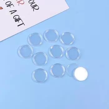 10 шт. 9 размеров 18-40 мм прозрачные пластиковые защитные капсулы контейнеры чехол для жетонов монет коллекция прозрачные держатели коробки 22mm