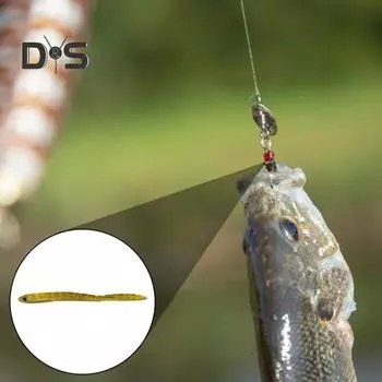 10 шт. 9 см/1,7 г мягкие приманки для ловли червей реалистичные глаза плавающие поверхностные бионические искусственные красочные приманки для ловли червей в пресной воде с соленой водой A