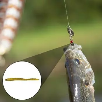 10 шт. 9 см/1,7 г мягкие приманки для ловли червей реалистичные глаза плавающие поверхностные бионические искусственные красочные приманки для ловли червей в пресной воде с соленой водой A