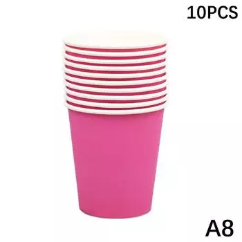 10 шт. 9 унций 250 мл твердый плотный бумажный стаканчик одноразовый стаканчик свадьба день рождения вечеринка праздник одноразовая посуда A8