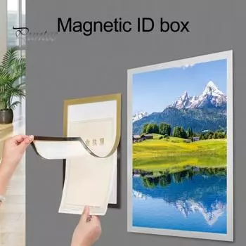 10 шт. A3/A4/A5/A6/8K магнитный держатель для знаков настенный самоклеящийся фоторамка для показа фотографий документ бумага постер произведение искусства картина держатель E 10 pcs чёрный