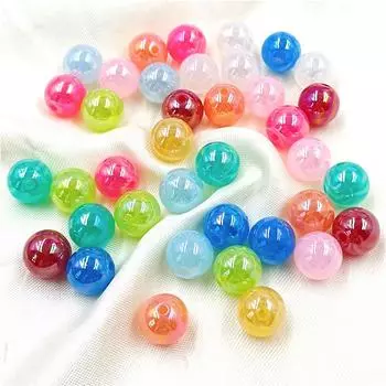 10 шт. AB Magic желе цвет круглые бусины модный кулон аксессуары ручной работы DIY шпилька материал ожерелье браслет изготовление ювелирных изделий