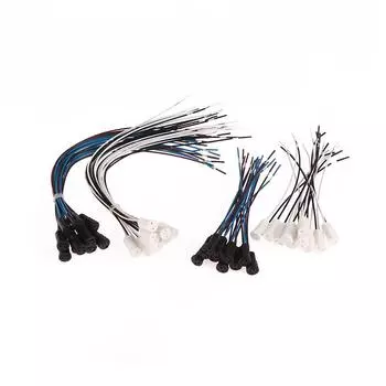 10 шт. адаптер провода цоколя лампы G4 с проводом 10 см/20 см патрон лампы G4 для светодиодных головок галогенная лампа